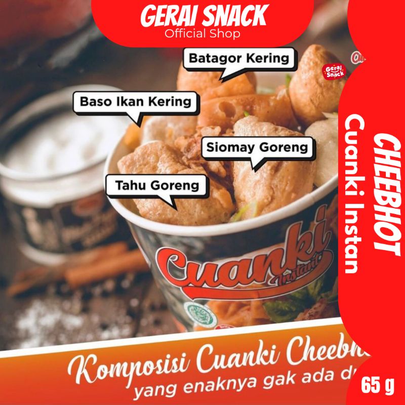 Paket Reseller Cuanki CHEEBHOT 1 DUS isi 30 PCS - Cuanki Instan Praktis Tinggal di Seduh Air Panas