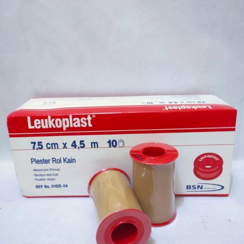 Leukoplast 7,5 cm x 4,5 m Plester Roll Kain Leukoplast 7.5 cm x 4.5 m