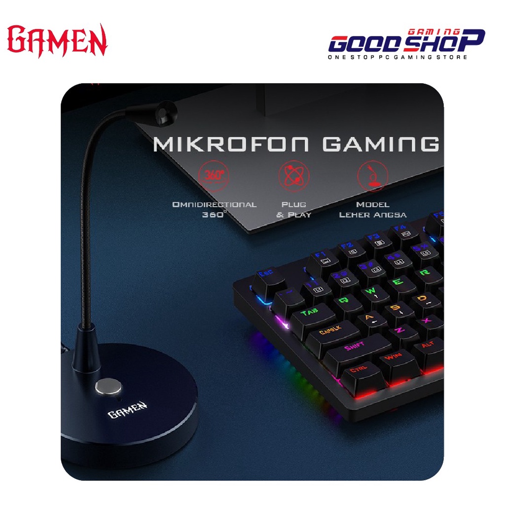 Gamen GMH100 - Gaming Microphone RGB Lightning