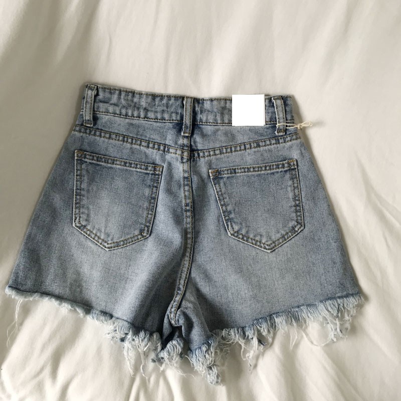 Jeans Korean Style Wanita Streetwear Pants Hot pants Celana pendek wanita dewasa Jeans Celana short wanita celana jeans cewek kekinian sobek Celana jeans sobek wanita ripped jeans wanita cewek celana ootd wanita jumbo 3XL short pants wanita