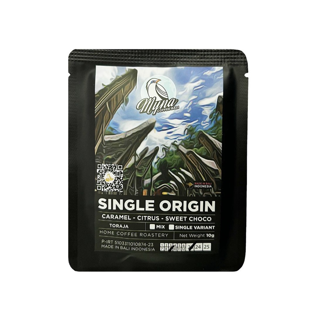 

Myna Coffee - SINGLE ORIGIN - Toraja - Drip Bag