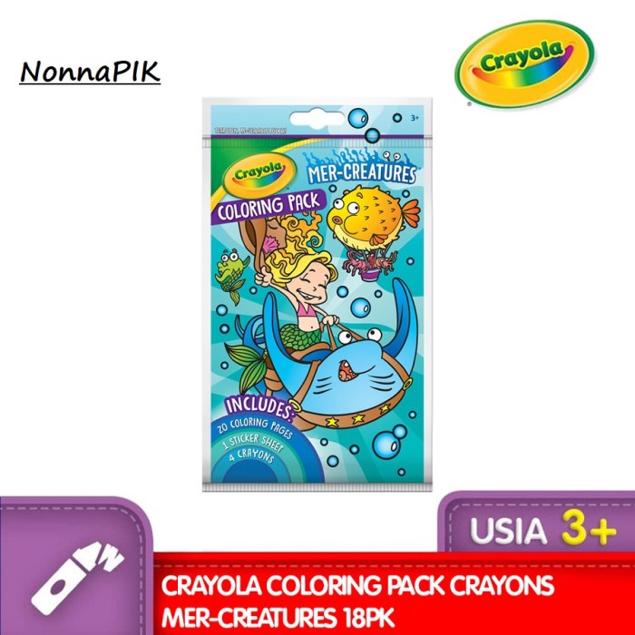 

Berkualitas Crayola Coloring Pack - Mer-Creatures Bergaransi