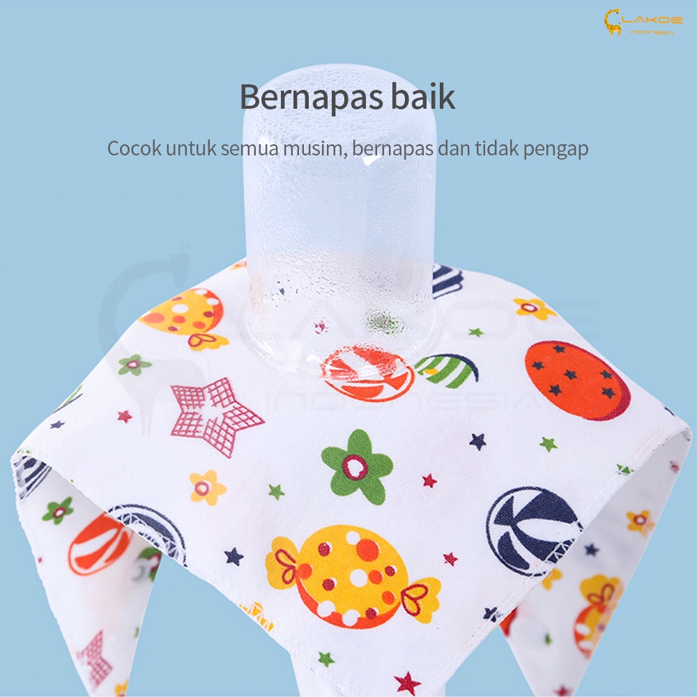 SLABER SEGITIGA BAYI / BAHAN KATUN / BAYI BIB / CELEMEK MAKAN BAYI