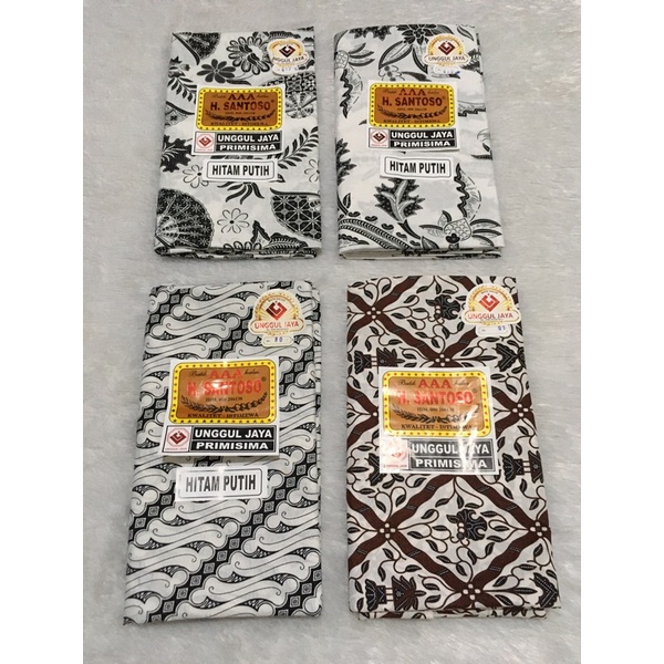 Kamen Batik Mangku / Kamen Batik Putih Dewasa / Kamen Halus Santoso