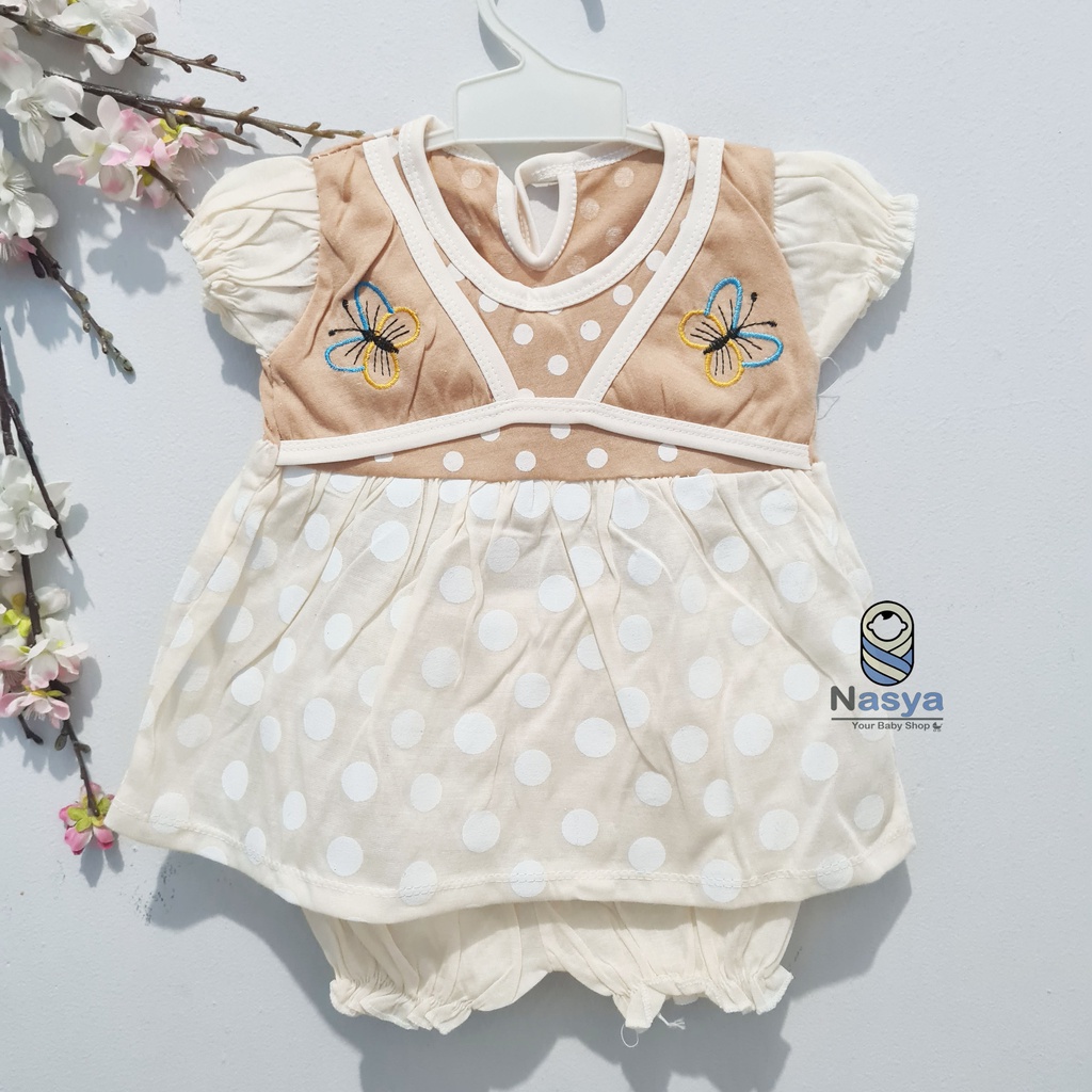 [N-033] Setelan Baju Bayi lucu (3-6 bulan) series cokelat