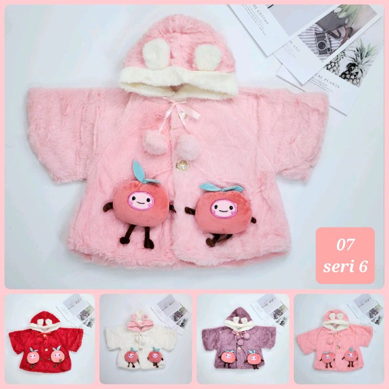 [0-3,5 tahun] JAKET BULU HANGAT ANAK PEREMPUAN IMPORT PREMIUM FREE TAS / MANTEL COAT BULU HALUS HANGAT ANAK CEWEK IMPORT