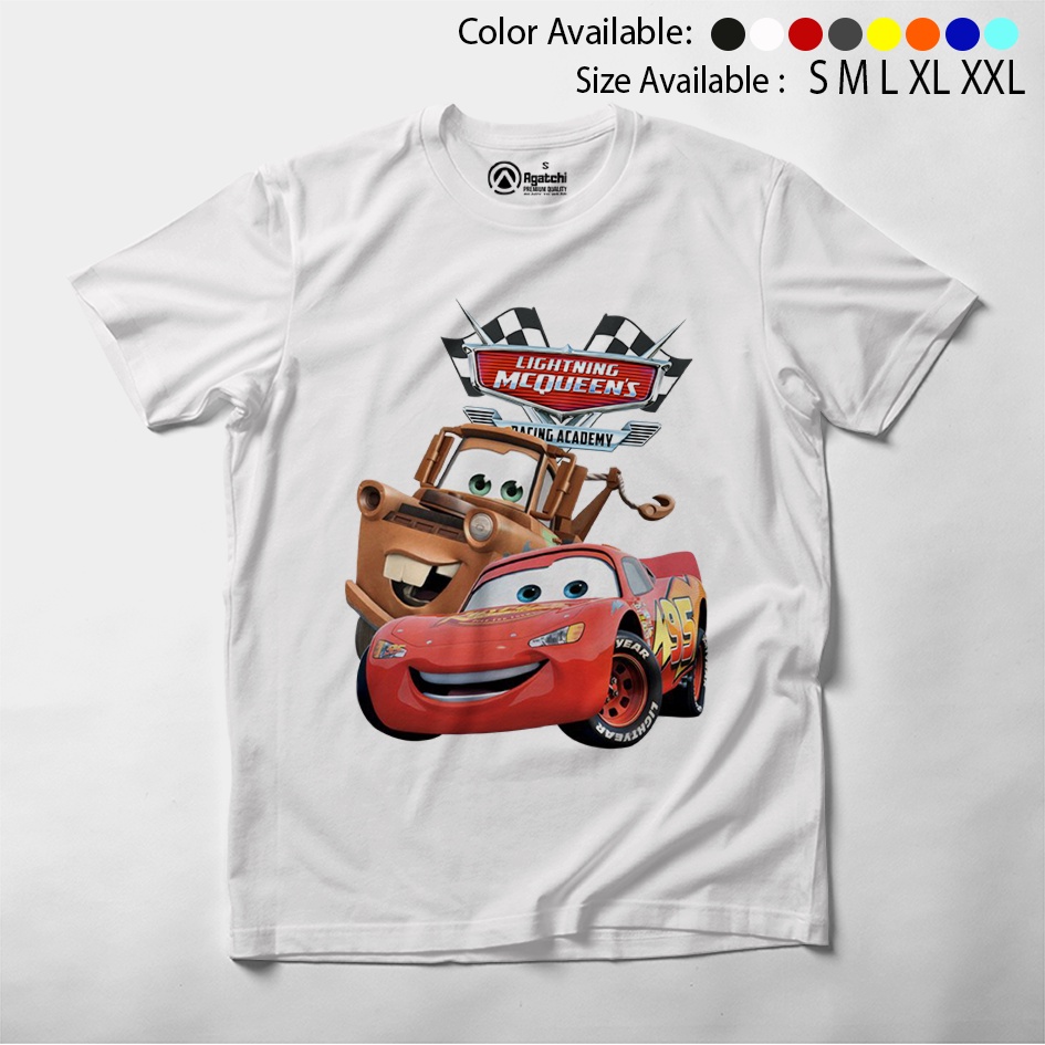 Baju Kaos Atasan Anak Laki - Laki Motif Cars Mater