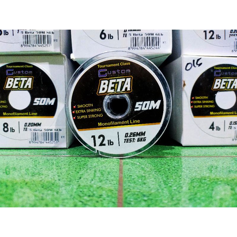 Senar Pancing Murah Custom Tournament Class Alpha Beta Delta Gamma 50m