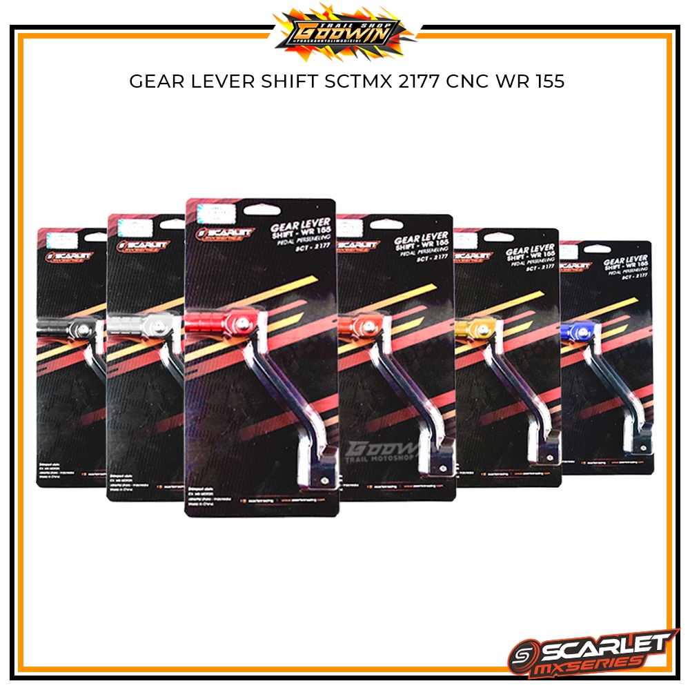 Brake Level Tuas Rem Gear Lever Shift Tuas Persneling Cover Gear Rantai Chain Stabilizer Trail Pijakan Kaki Handle Grab Handle SCARLET MX WR 155