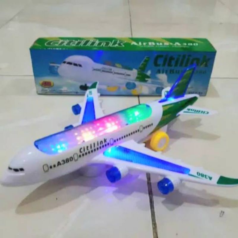 Mainan pesawat Citilink Lampu Dan Suara