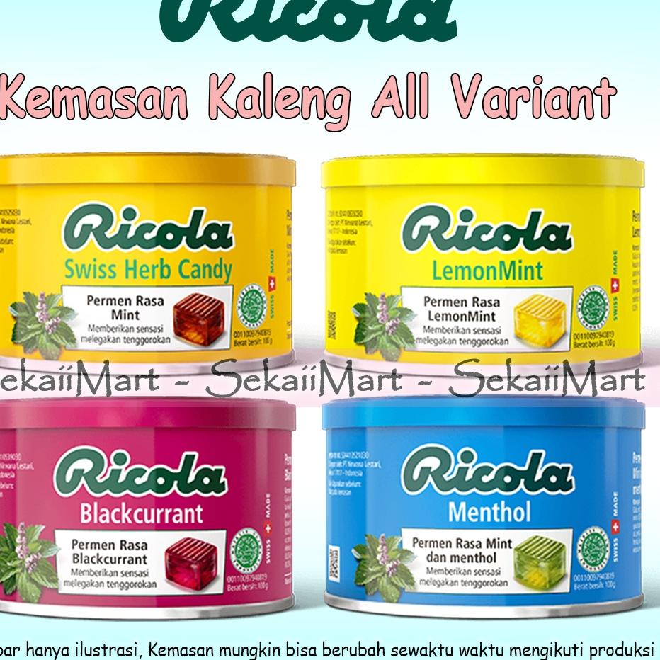 

✨BIG SALE✨ RICOLA Swiss Herb Candy All Variant - Permen Herbal Kemasan Kaleng serbuuu !