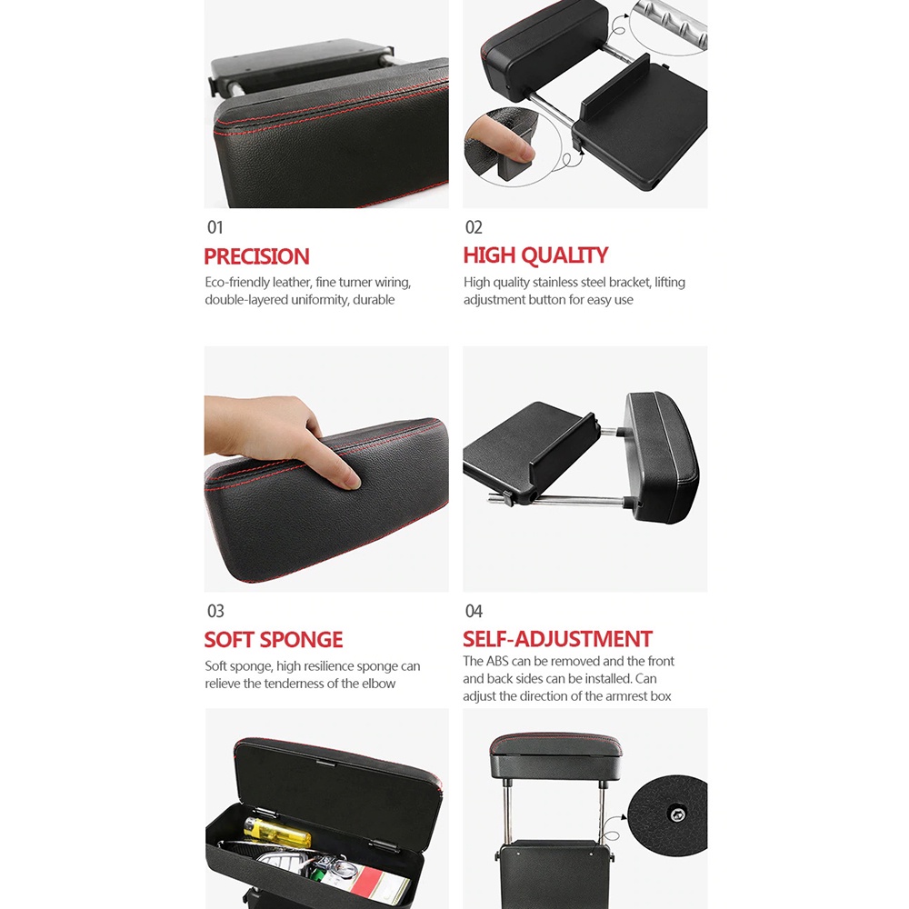 Armrest Sandaran Tangan Rak Organizer Mobil Pocket Storage T261