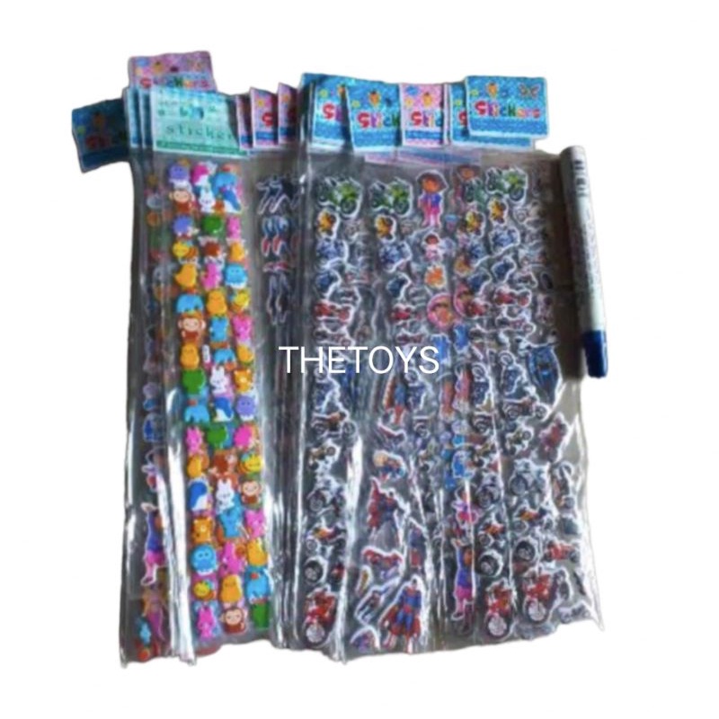 

Mainan Stiker Timbul Panjang Mix Berkarakter 30 Cm isi 20 Pcs Grosir FFO