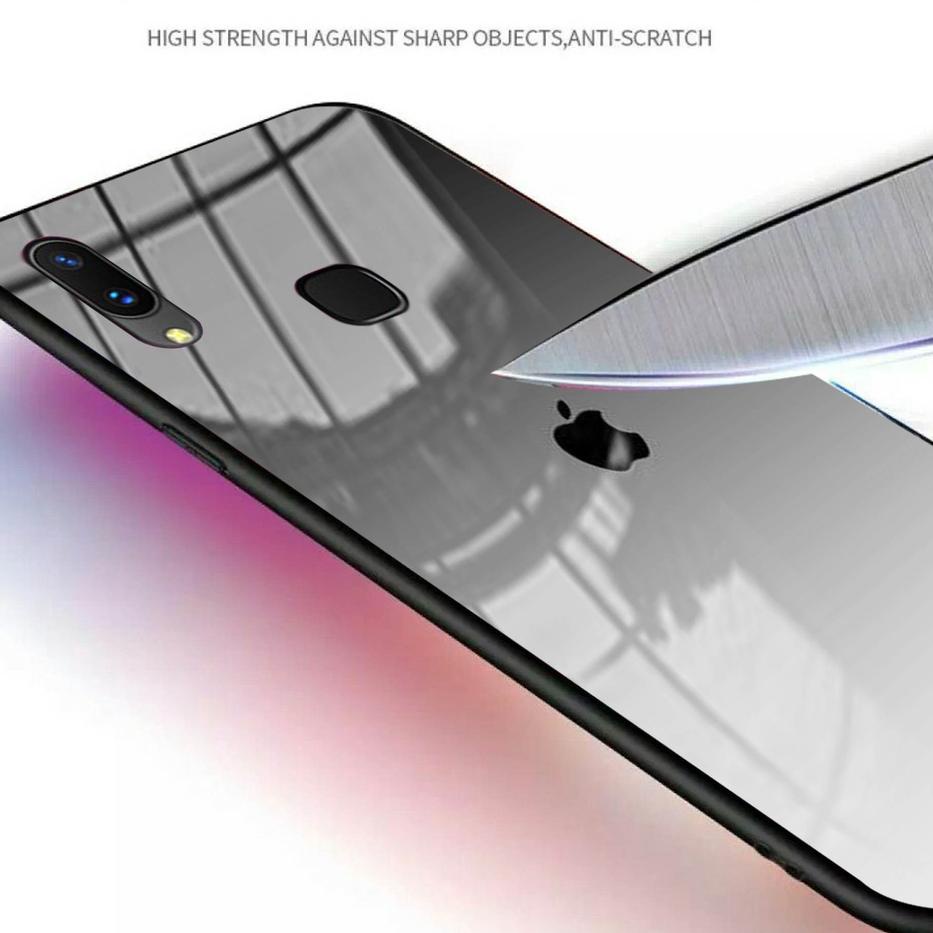 Terbaru [A01] Softcase Glass Kacaa Vivo Y91 Y93 Y95 /Casing Handphone Vivo Y91 Y93 Y95 / Case Hp Viv