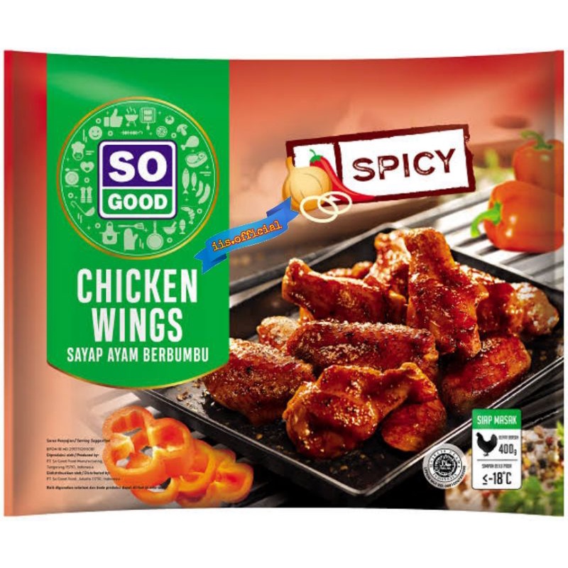 

SPICY WINGS SO GOOD / CHICKEN WINGS / SAYAP AYAM BERBUMBU / PRODUK SO GOOD