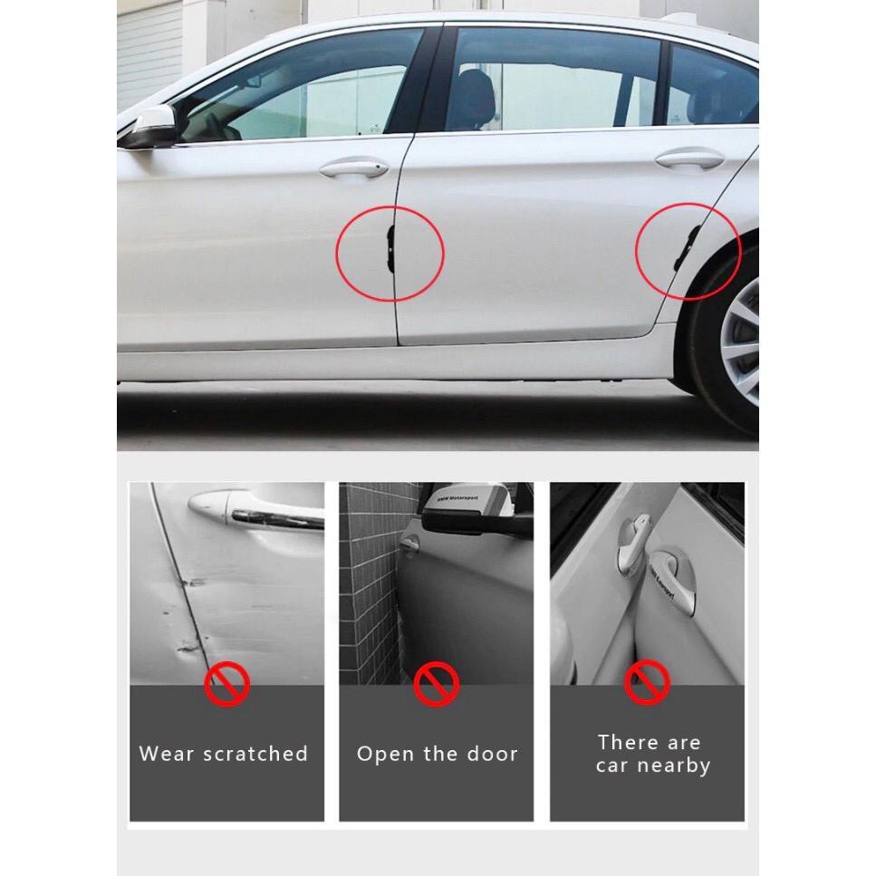 4pcs Stiker Karet Pelindung Handle Pintu Mobil Untuk Mitsubishi Attrage Mirage G4 Triton Xpander Pajero Xpander Lancer ASX Storm
