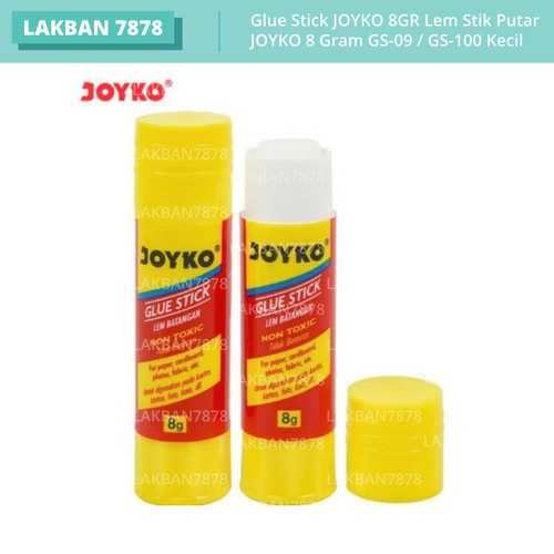 

Glue Stick JOYKO 8GR Lem Stik Putar JOYKO 8 Gram GS-09 / GS-100 Kecil