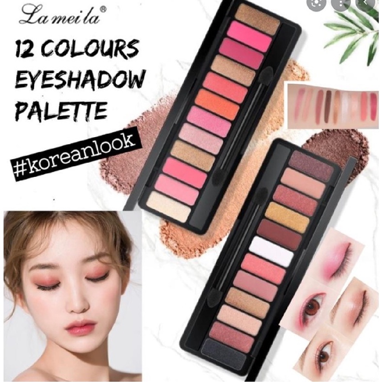 [COD] Lameila 12 Warna Eyeshadow Palette