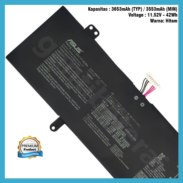 Baterai Laptop Asus S14 S410UA S410UN S410UQ S410UNF B31N1707 ORI