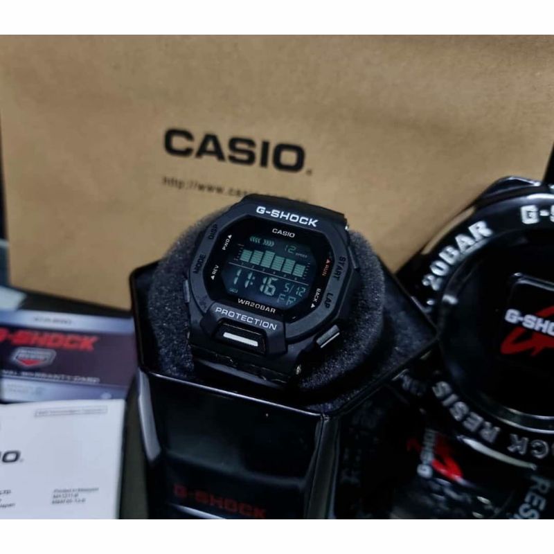 Jam Tangan GBD200 Gshock Terlaris Rubber Free Paper Bag Box Garansi