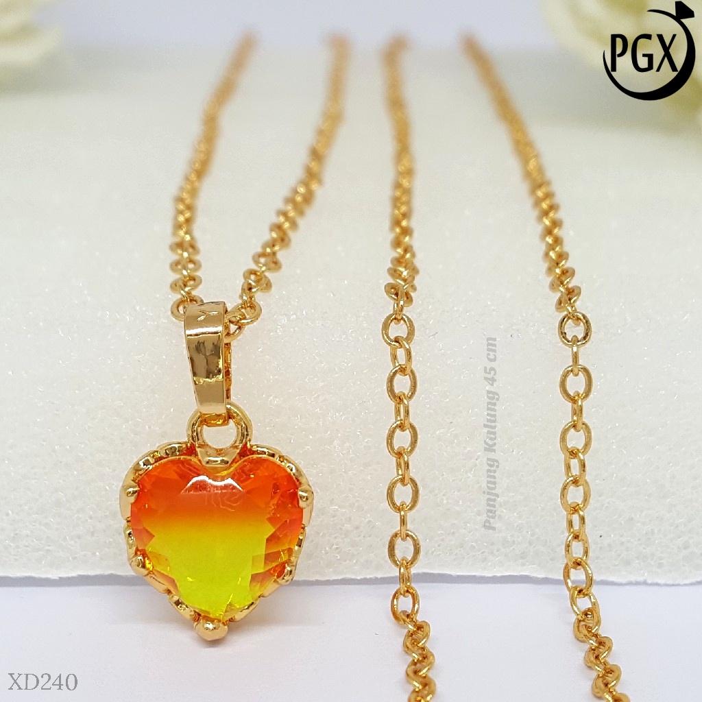 PGX Kalung Wanita Xuping Perhiasan Lapis Emas Aksesoris Fashion Premium - XD015