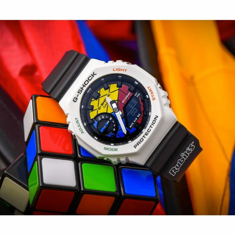 JAM TANGAN CASIO GSHOCK GA2100 LIMITED EDITION RUBIK  PRIA ANALOG DIGITAL