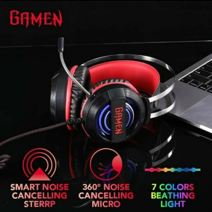 HEADPHONE GAMEN GAMING GH1000 NOISE CANCELLATION WIRED