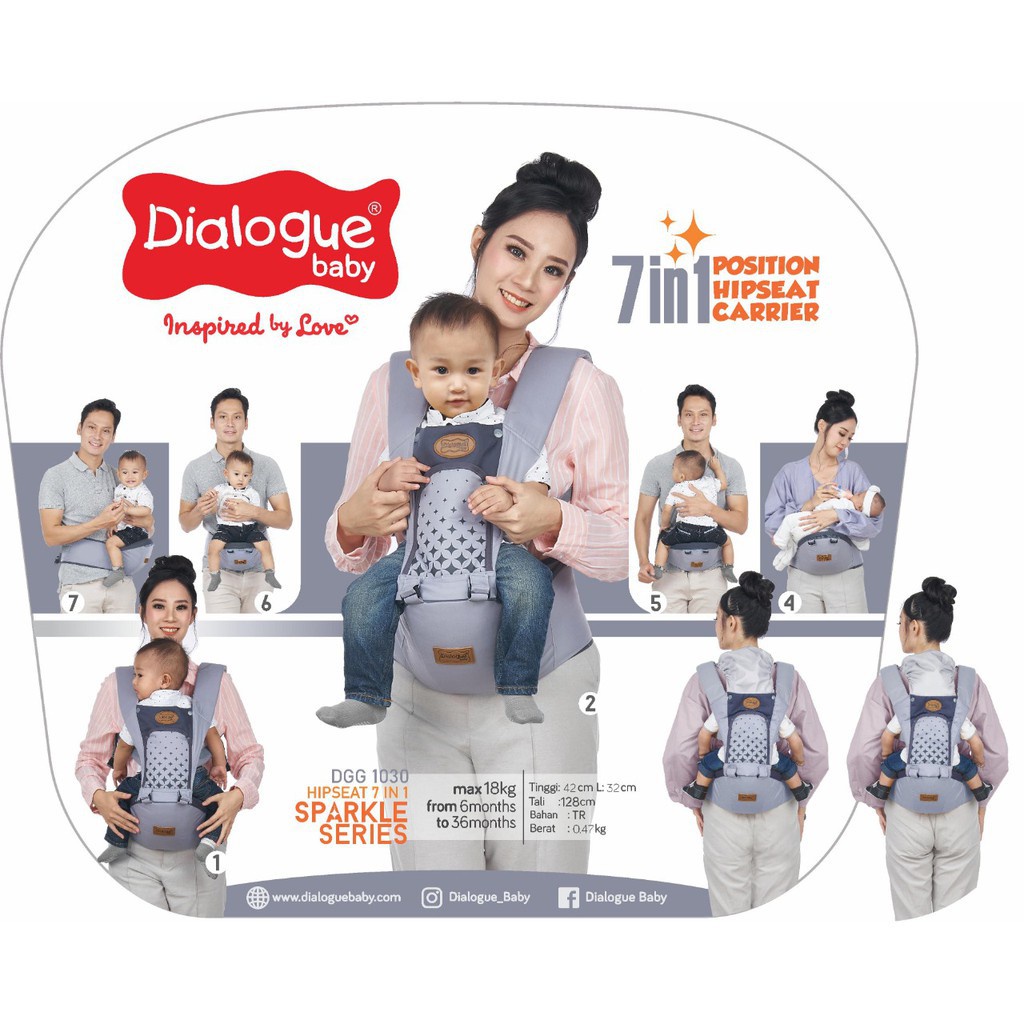 Makassar - DIALOGUE BABY HIPSEAT 7IN1 SPARKLE SERIES DGG1030