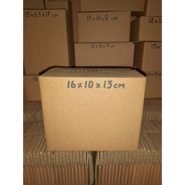 

kardus 16x10x13 tebal baru polos luar dalam