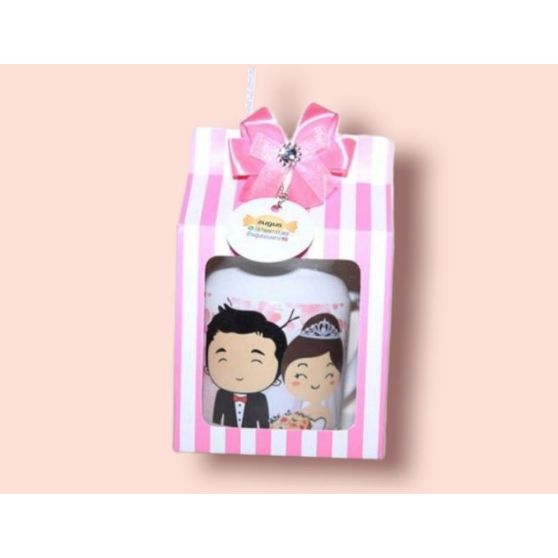 

Dus mug 11x10x12 strip/garis (Pink, Birumuda,Merah,Fanta) beri keterangan warna waktu CO