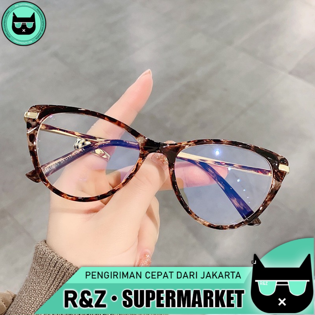 Kacamata Model Mata Kucing Bahan Logam Anti Radiasi