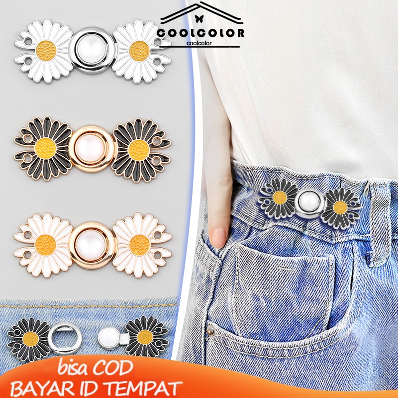 COD❤️Kancing Pinggang Hanfu Snap Button Retro Gaya Cina Cheongsam Kostum Jeans Metal Jeans Button Adjustable Removable
