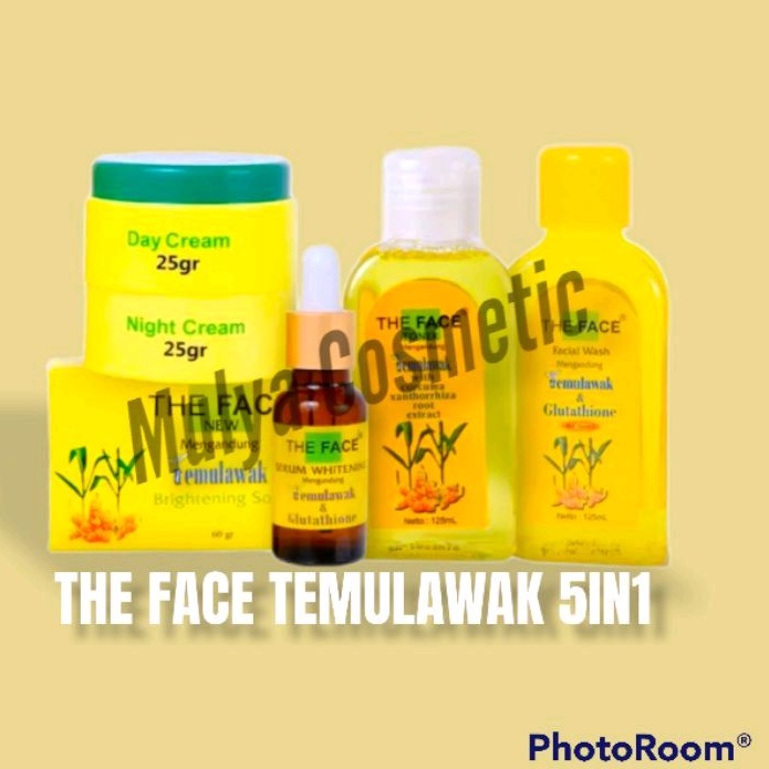 (5IN1 FACIAL WASH)PAKET THE FACE TEMULAWAK BPOM 5IN1 WITH FACE WASH AMAN BUMIL BUSUI