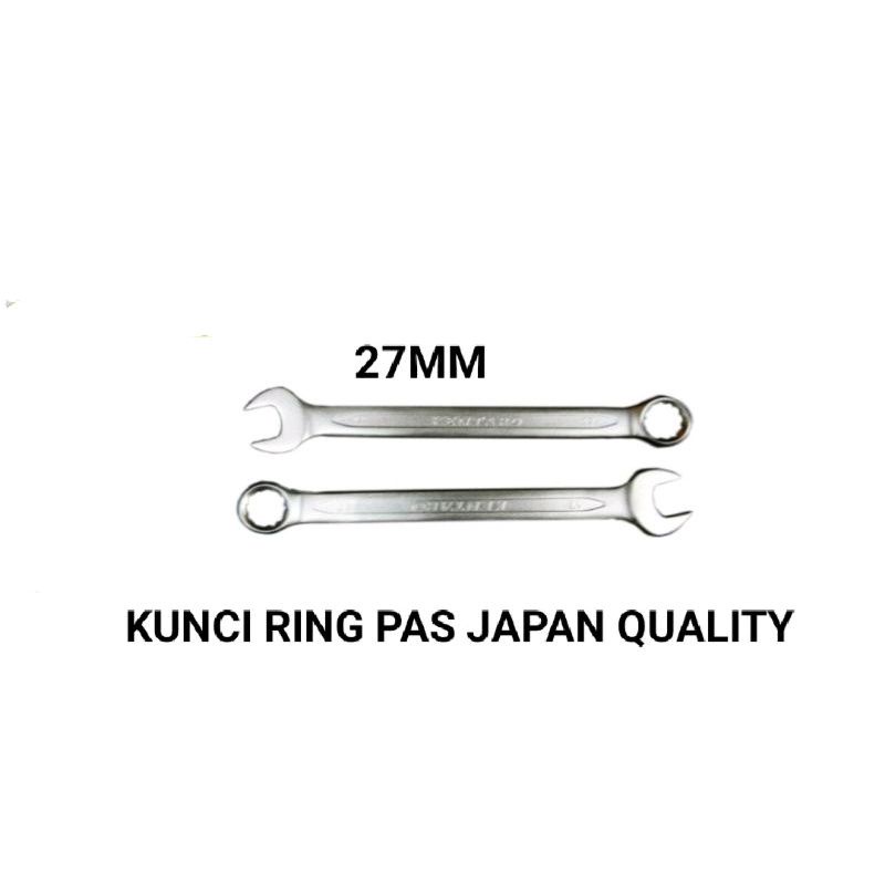 KUNCI RING PAS 27mm CR-V SATIN HEAVY DUTY KENTARO JAPAN QUALITY