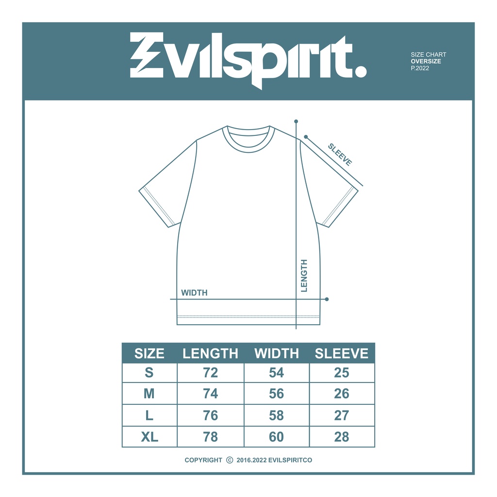 EVILSPIRIT KAOS OVERSIZE HEAVYWEIGHT 16S - KITYZA WHITE UNISEX