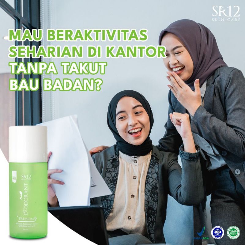 SR12 Deodorant Spray Premium - Ampuh Hilangkan Bau Badan - Pemutih Ketiak - Herbal BPOM