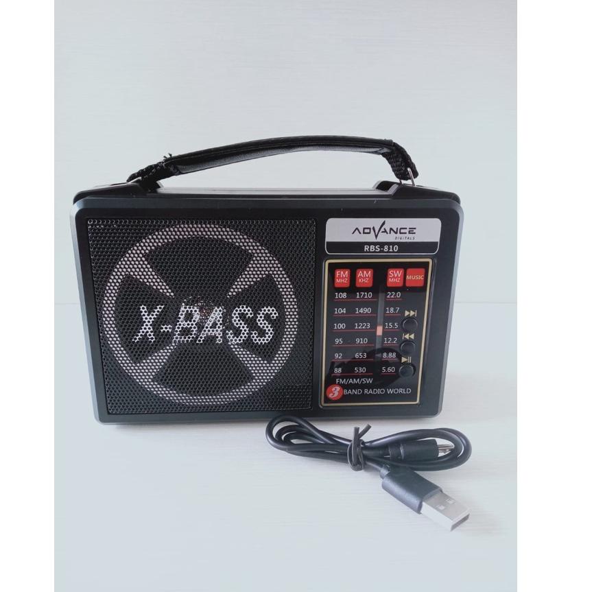 COD Speaker  RBS-810 Bluetooth Advance / Radio Jadul Radio AM/FM/SW, BT, memori, USB / RBS 810 / RBS