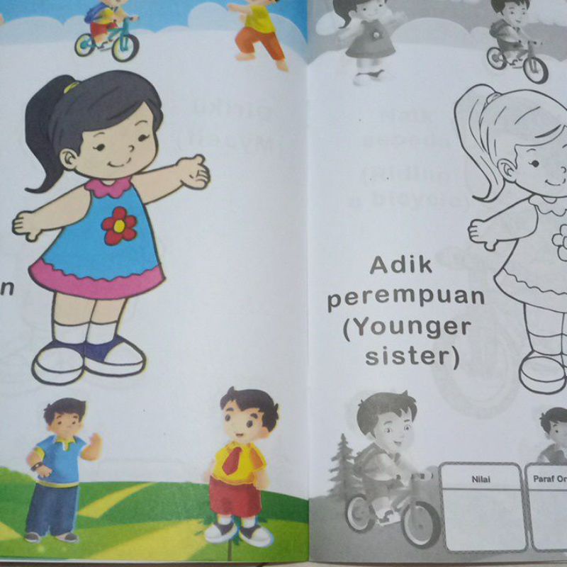 Buku Mewarnai Diriku Untuk Paud Dan TK