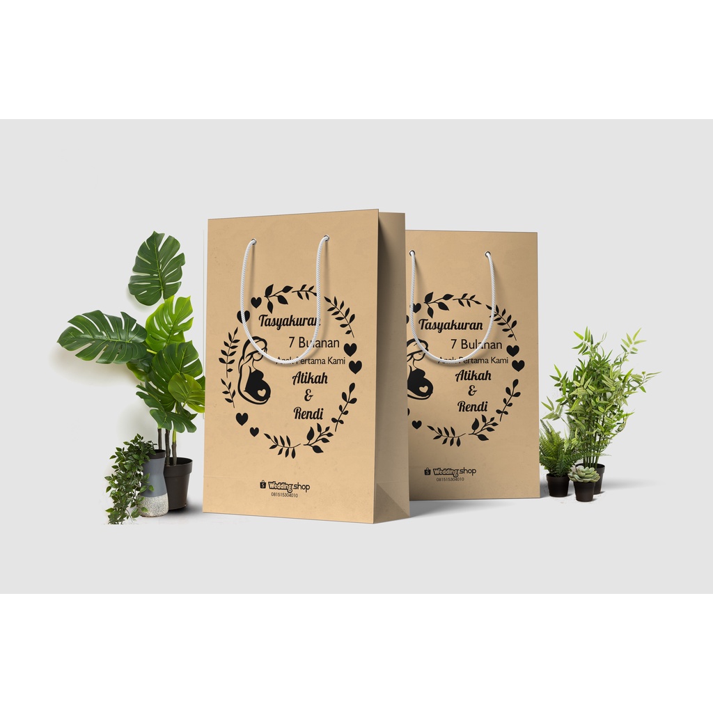 

PAPERBAG OLSHOP . FREE DESAIN UKURAN 20x10x25 cm