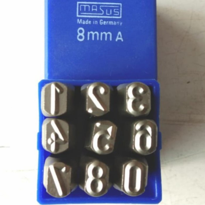 

Eklusif Angka Ketok (0-9) 8Mm Masus Germany Stamp Punch Bergaransi