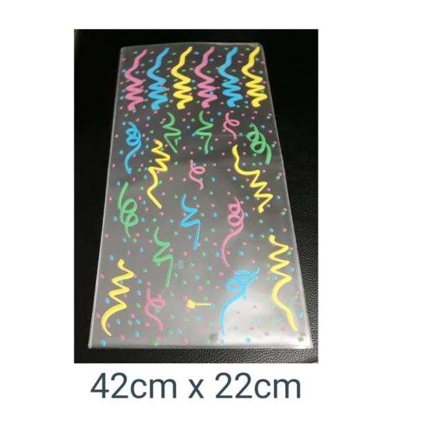 

Plastik Goodie Bag Ultah / Plastik Souvenie Motif Rumbai