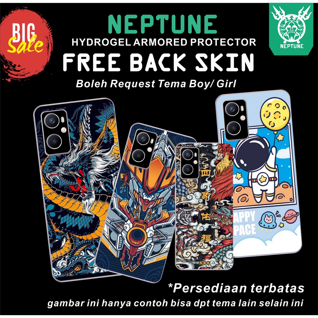 NEPTUNE Hydrogel ALL HP Anti Gores semua HP FREE 1 BACK SKIN