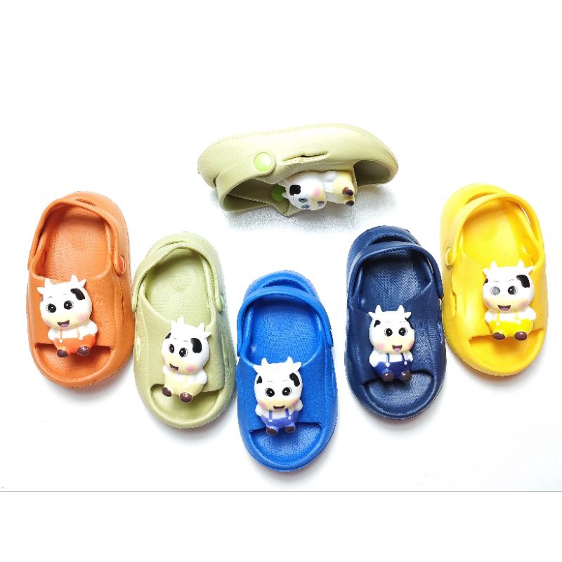 SANDAL IMPORT ANAK COWO HOLY COW 213 SAPI BAHAN KARET LENTUR ANTI SLIP