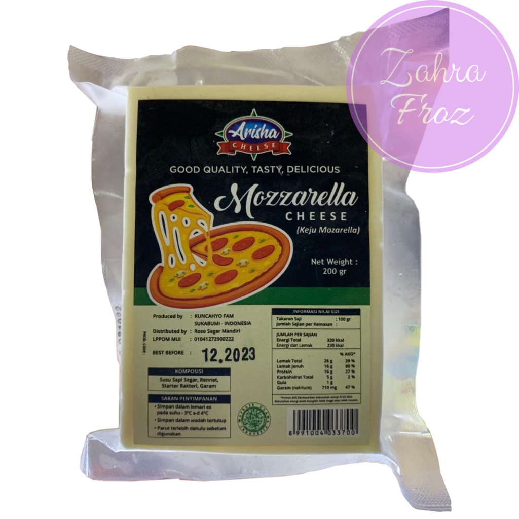 

KEJU MOZZARELLA ARISHA 200 GR