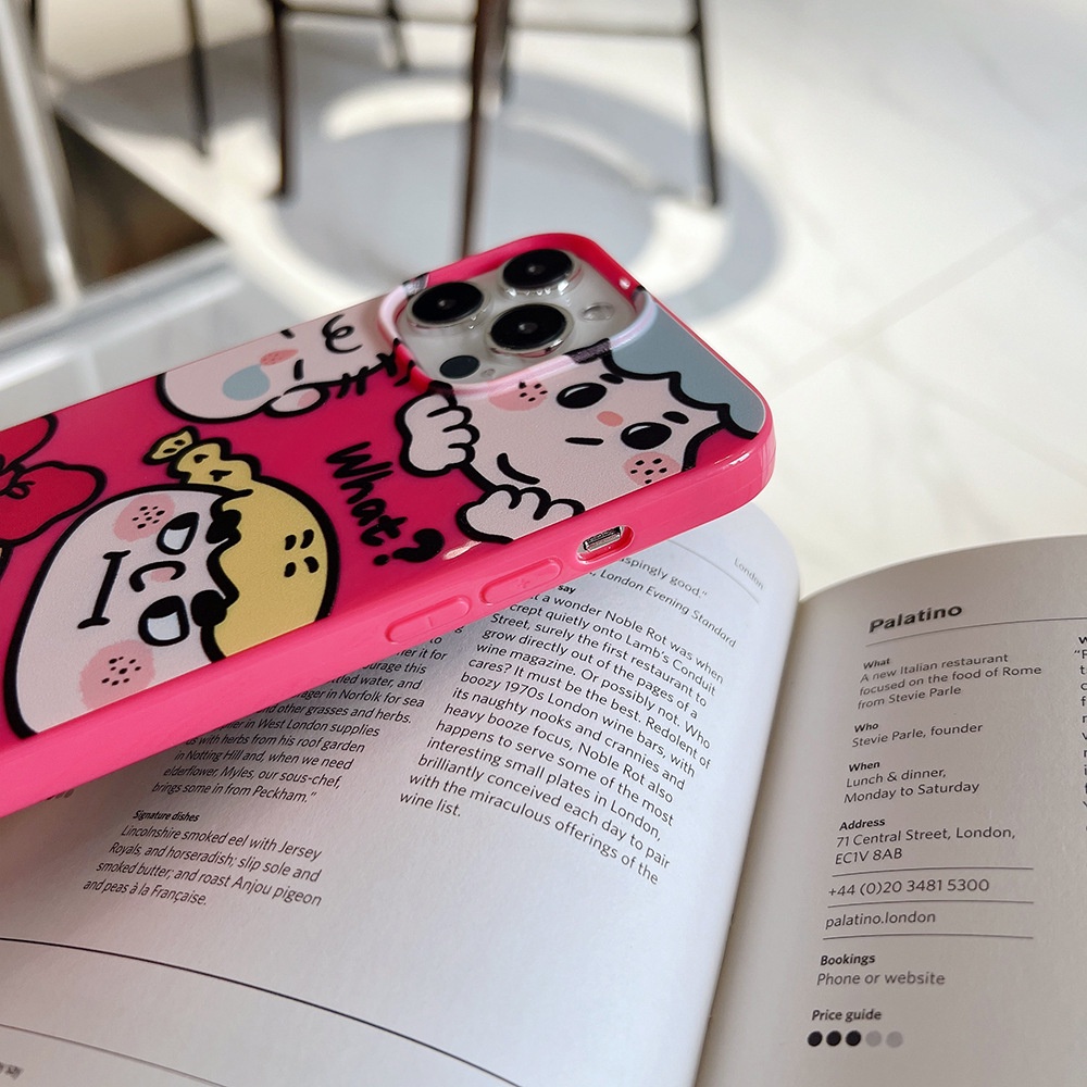 IPHONE Case Silikon Kartun Gadis Lucu Untuk Iphone14 7/8 SE 2020 7+8PLUS XS XR 11 12 13 PRO MAX Casing Cover Pelindung AT0184