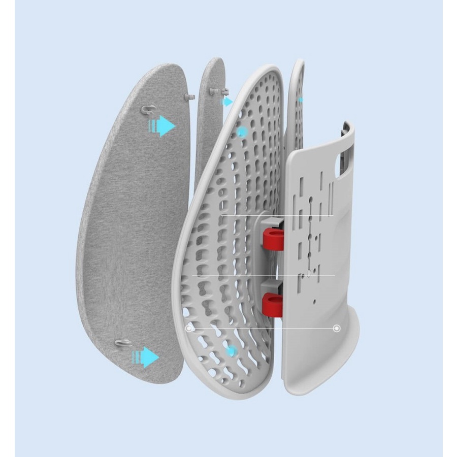 LEBRON Penyangga Punggung Lumbar Support Adjustable Ergonomic