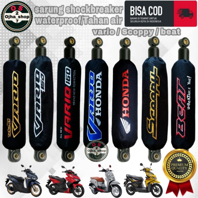 Sarung shock breaker / cover shock breaker belakang motor Vario / Scoopy / beat