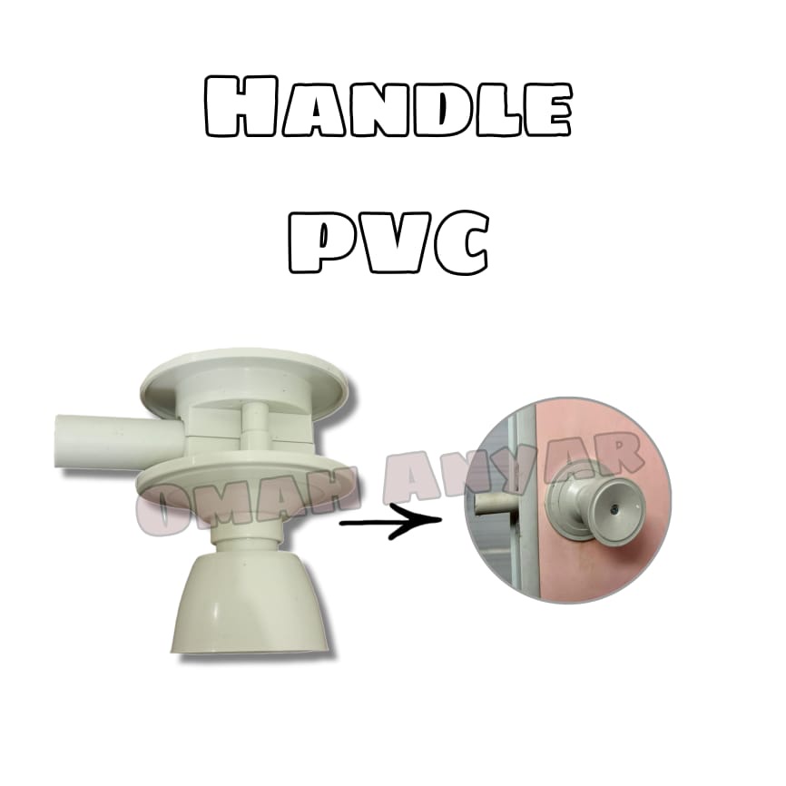 Handle Kunci Pintu Kamar Mandi PVC Plastik GNP