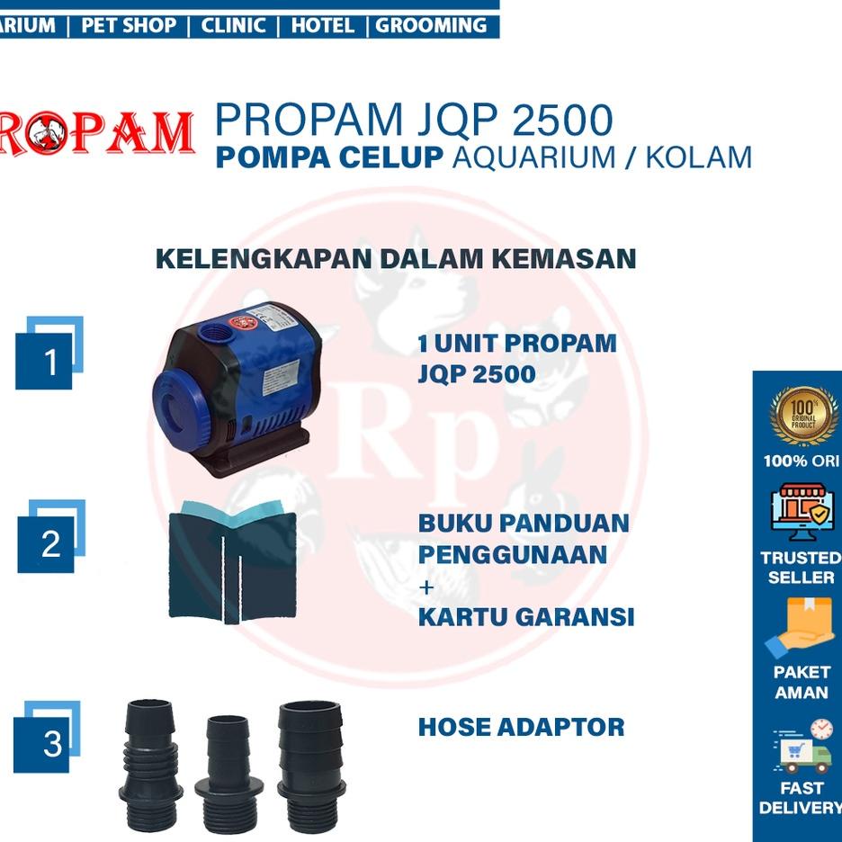 ( POMPA AIR ) SUNSUN PROPAM JQP 2500 SUBMERSIBLE WATER PUMP KOLAM AQUARIUM CELUP HIDROPONIK ORIGINAL