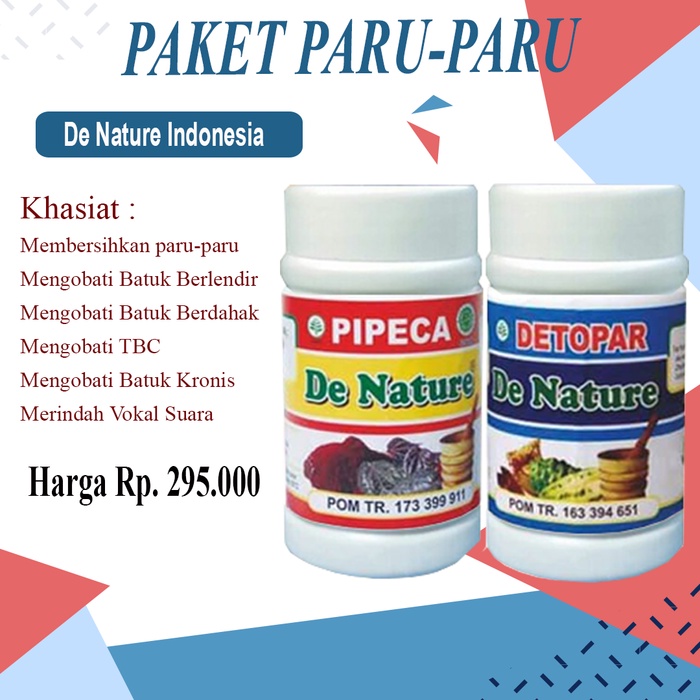 

Obat Asma Dan Sesak Nafas Paling Ampuh Untuk Anak Dan Dewasa, Pembersih Paru Paru Herbal, Obat Tbc Sesak Nafas/Asma Mengatasi Masalah Penyakit Batuk Berdarak Berlendir Detox Paru Menyaringkan Suara Detopar Pipeca Original De Nature